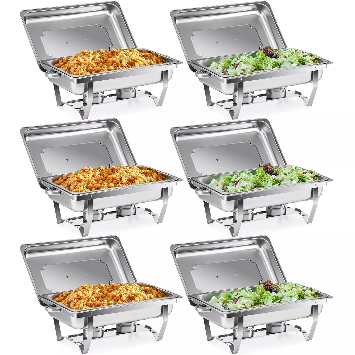 Large 6 Piece Chafing Dish Set - Halri
