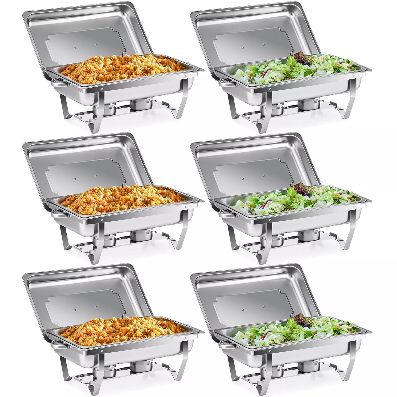 Large 6 Piece Chafing Dish Set - Halri