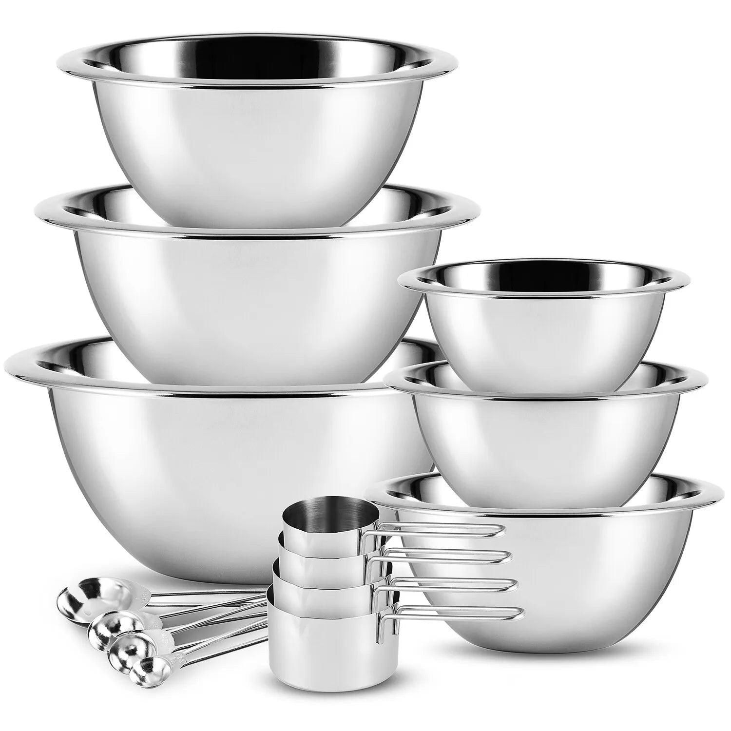 Stainless Steel Kitchen Mixing Bowls Set - Halri