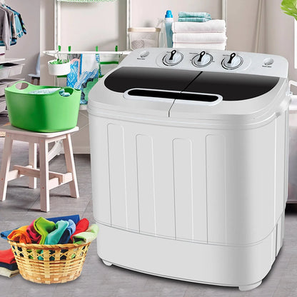 Compact Portable Double Tub Washer