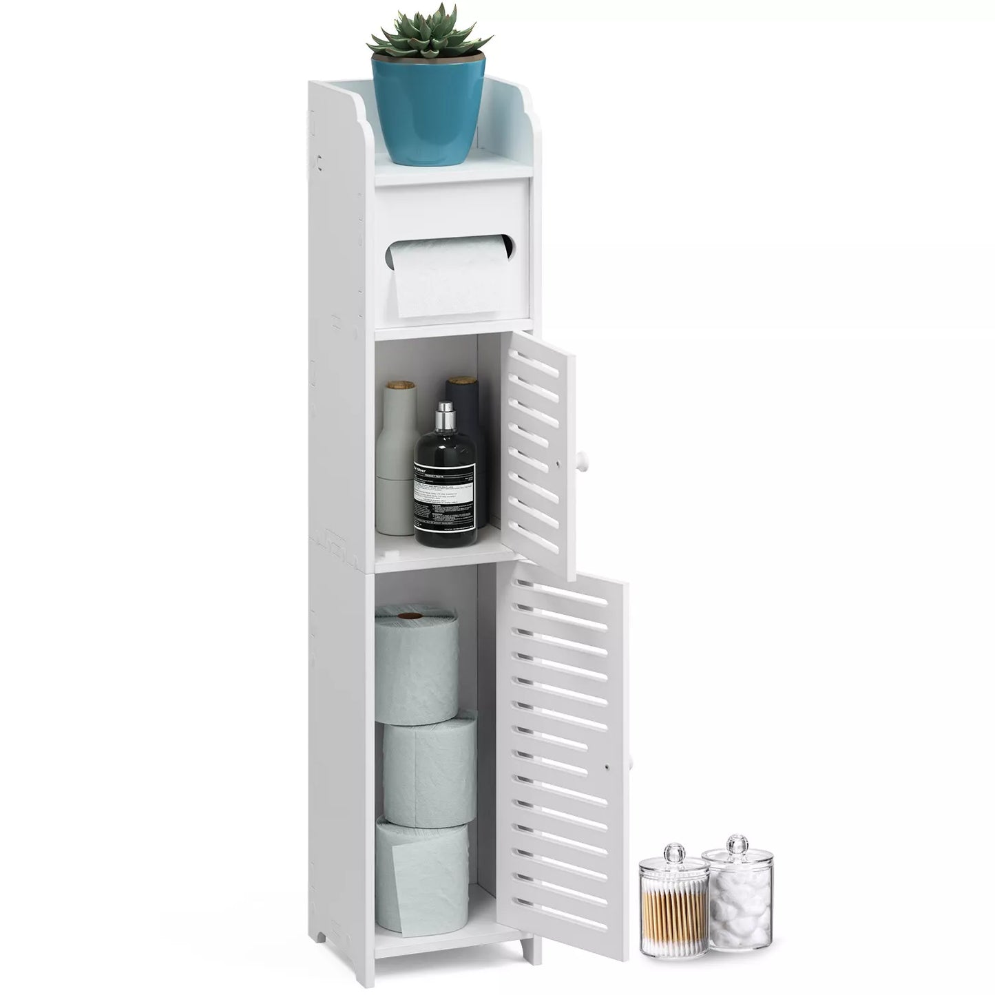 Freestanding Bathroom Toilet Paper Storage Holder - Halri