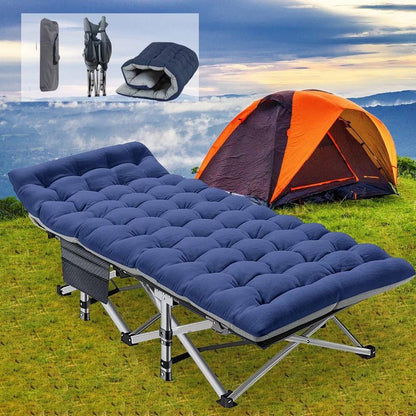 Portable Collapsible Camp Bed with Soft Mattress - Halri