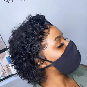 High Quality Curly Bob Lace Front Human Hair Wig