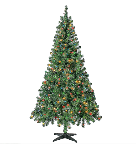 6.5ft Pre-Lit Christmas Tree with 300 Mini Lights - Halri