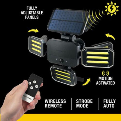 Wireless Motion Sensor Security Light with Remote