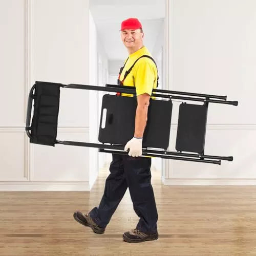 Safe 3 Step Folding Stool with Hand Rail