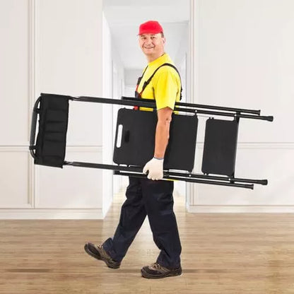 Safe 3 Step Folding Stool with Hand Rail