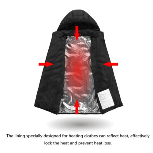 Warm Thermal Insulated Heated Coat for Men and Women