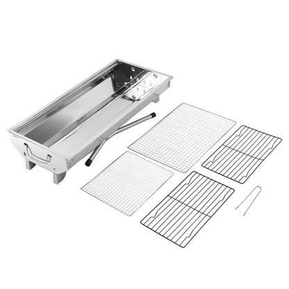 Compact Outdoor Portable Stainless Steel BBQ Grill Set