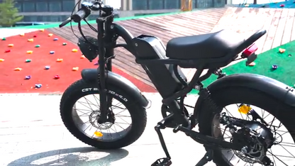 Powerful 1000W Electric Mountain Bike 20 Fat Tire Ebike