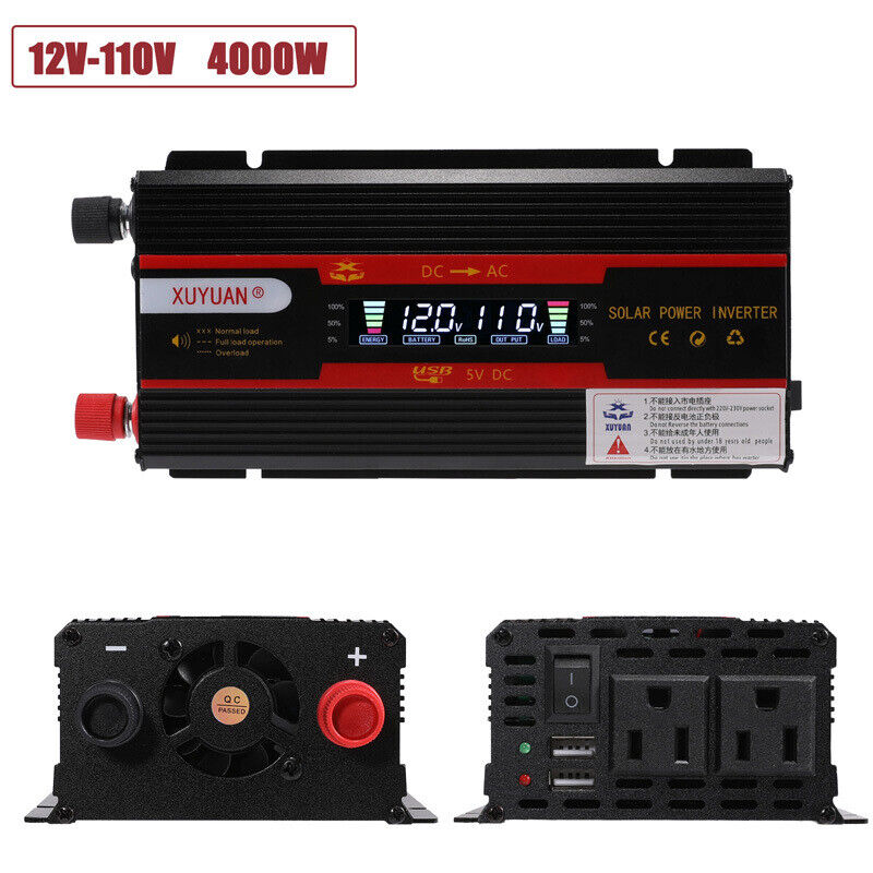 Complete 6000W Home Solar Power System 110V Grid Tie Kit