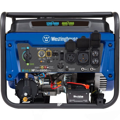 Powerful 6600W Portable Gas Generator with Remote Start
