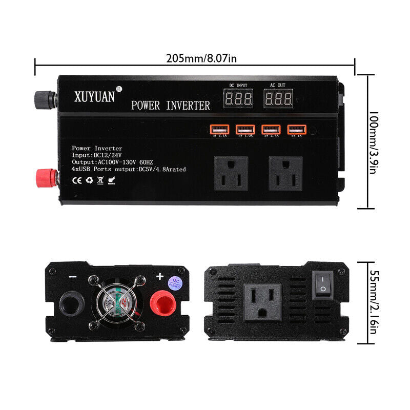 Complete 6000W Home Solar Power System 110V Grid Tie Kit