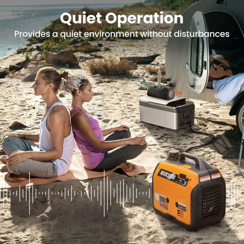 Quiet 3500W Portable Home Backup Power Generator