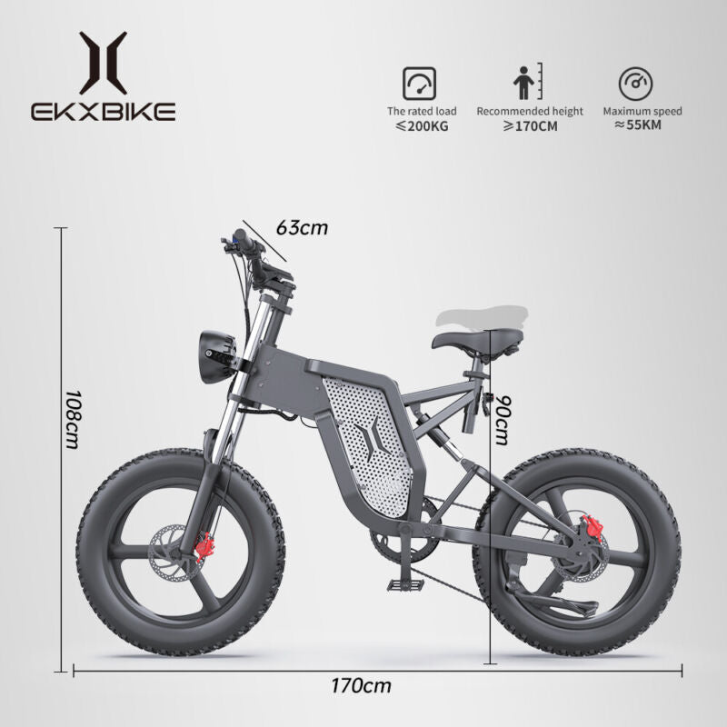 Powerful 20 2000w Electric Mountain Bike