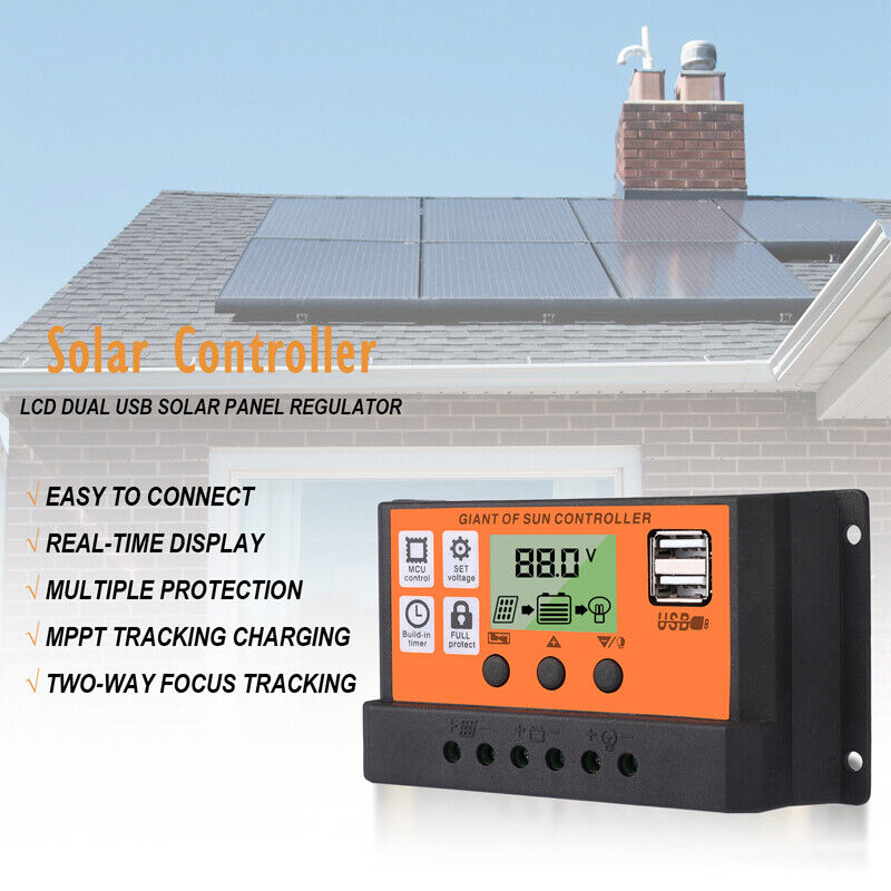 Complete 6000W Home Solar Power System 110V Grid Tie Kit