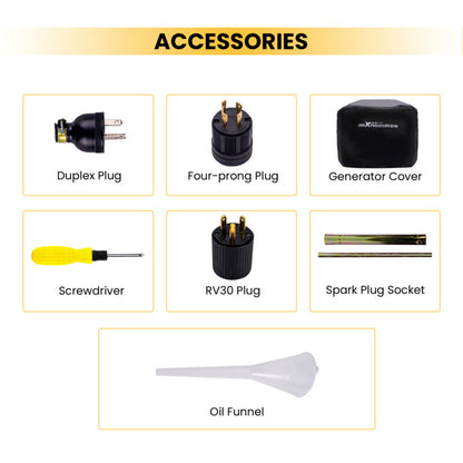 Powerful 5500W Portable Gas Inverter Generator