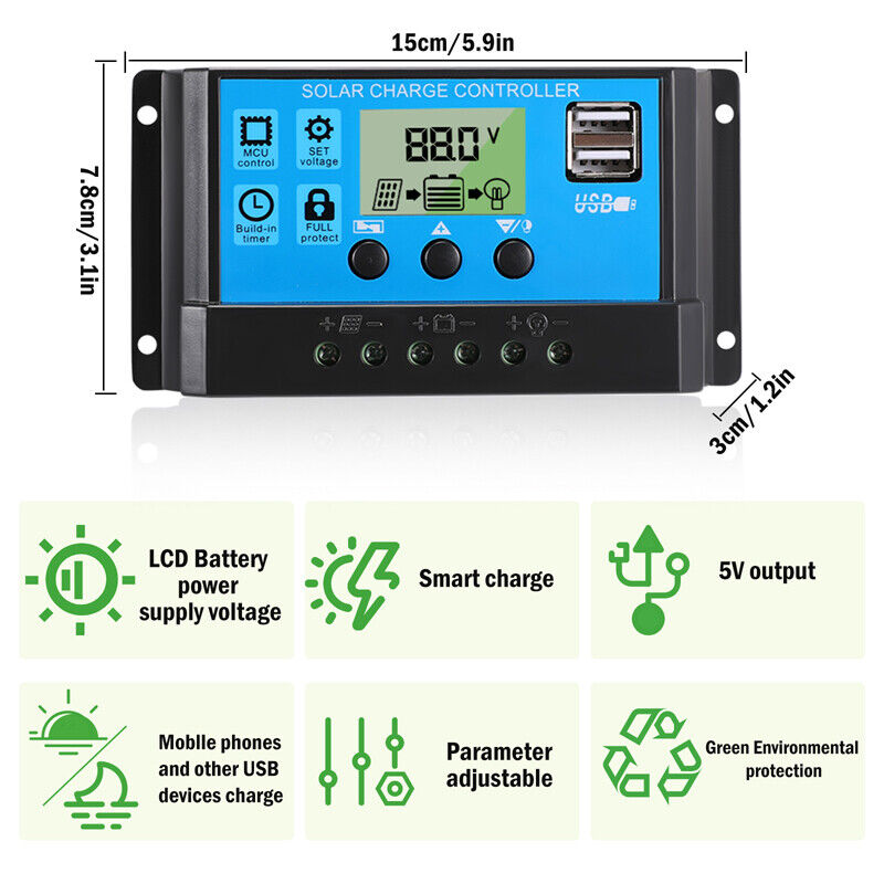 Complete 6000W Home Solar Power System 110V Grid Tie Kit