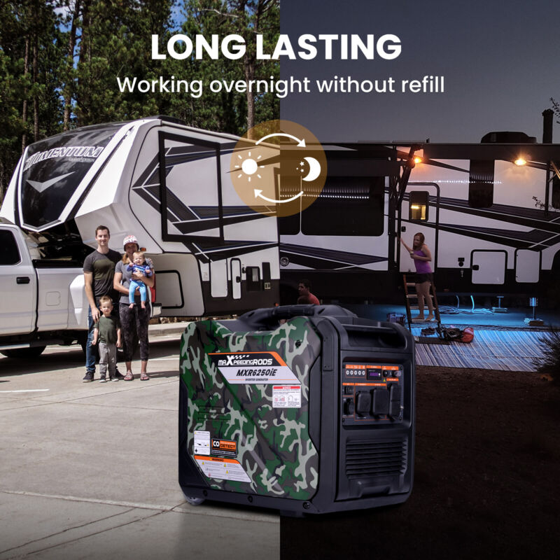 Powerful 5500W Portable Gas Inverter Generator