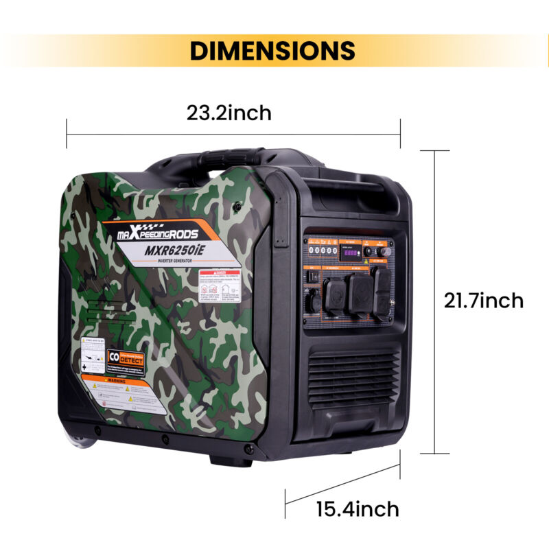 Powerful 5500W Portable Gas Inverter Generator