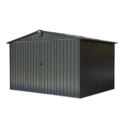 Large Outdoor 10x8 Metal Garden Storage Shed with Lock