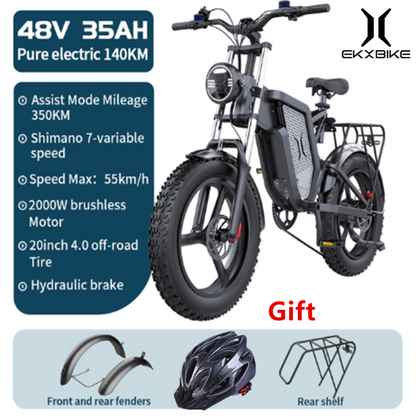Powerful 20 2000w Electric Mountain Bike