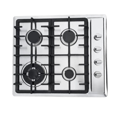 Large 4 Burner Gas Cooktop Stainless Steel Stove Top