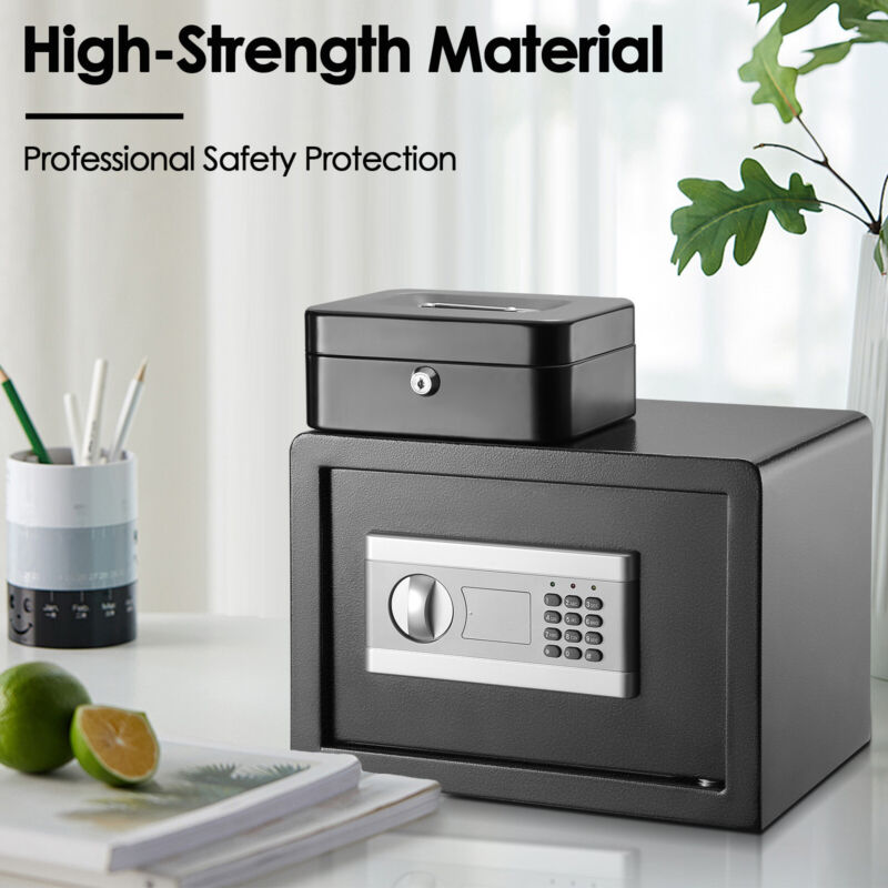 Secure Electronic Lock Box Digital Keypad Home Safe