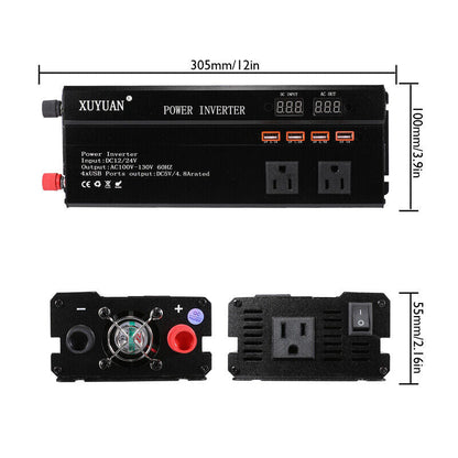 Complete 6000W Home Solar Power System 110V Grid Tie Kit