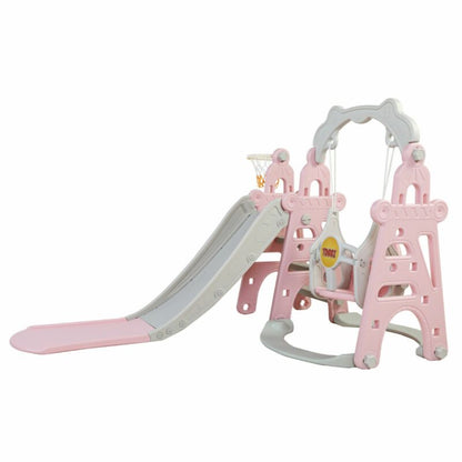 Fun 4 in 1 Kids Playset Slide Swing Set