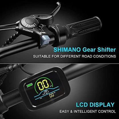 Powerful 1000W Electric Mountain Bike 20 Fat Tire Ebike