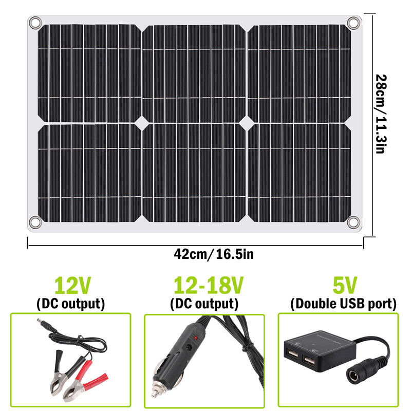 Complete 6000W Home Solar Power System 110V Grid Tie Kit