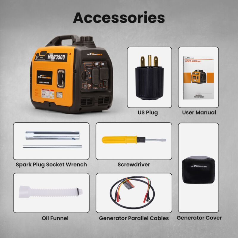 Quiet 3500W Portable Home Backup Power Generator