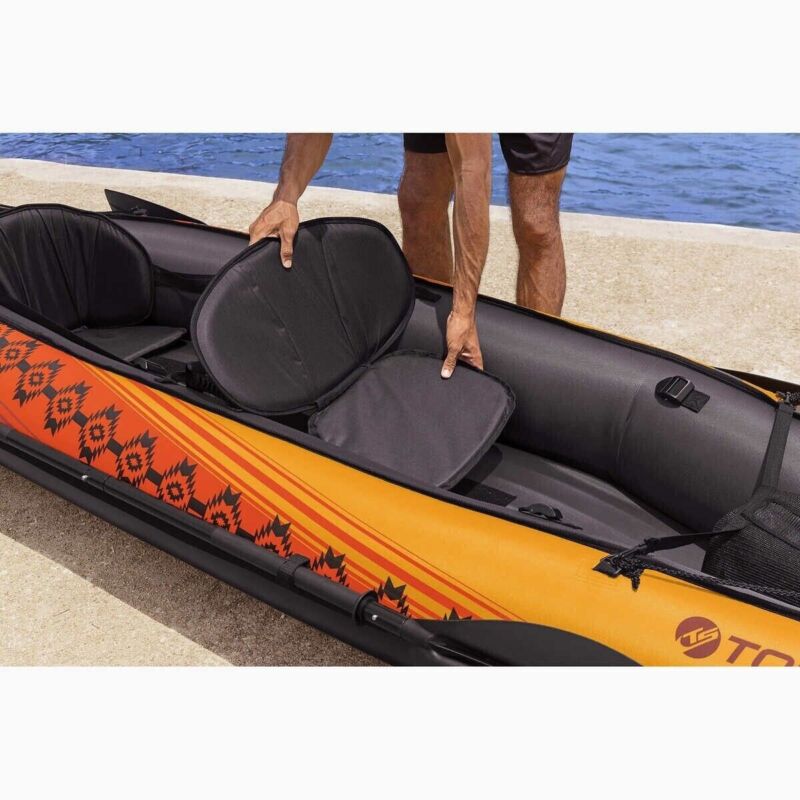 Large 2 Person Inflatable Kayak with Paddles