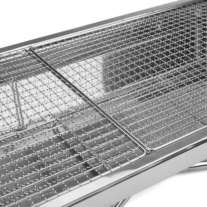Compact Outdoor Portable Stainless Steel BBQ Grill Set
