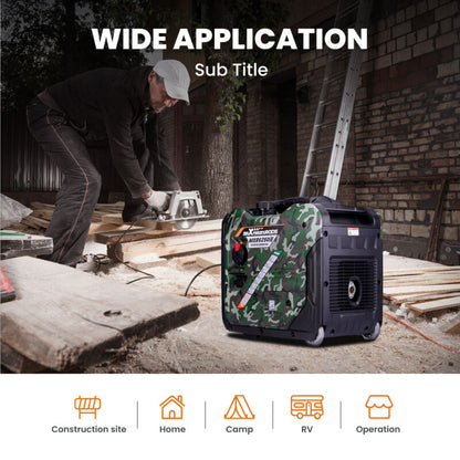 Powerful 5500W Portable Gas Inverter Generator