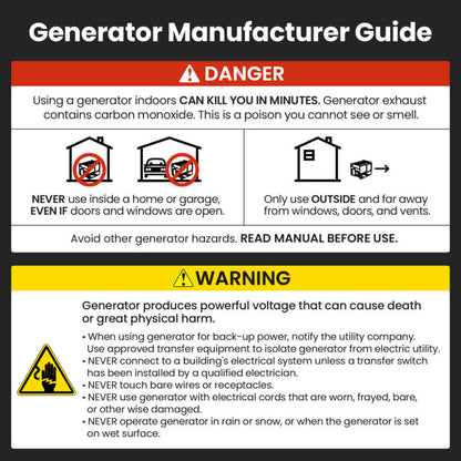 Quiet 3500W Portable Home Backup Power Generator