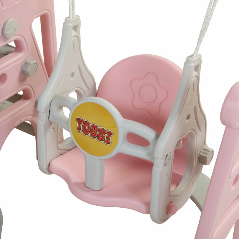 Fun 4 in 1 Kids Playset Slide Swing Set