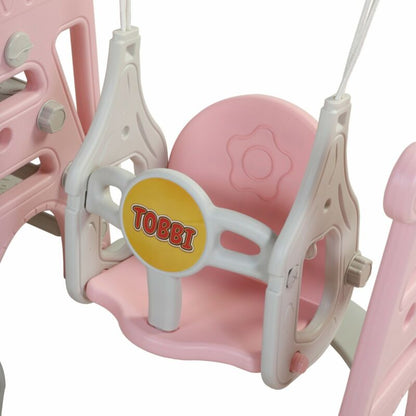 Fun 4 in 1 Kids Playset Slide Swing Set