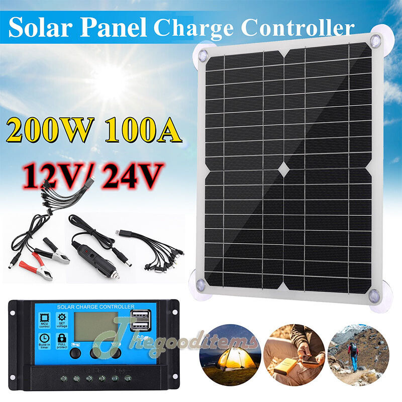 Complete 6000W Home Solar Power System 110V Grid Tie Kit