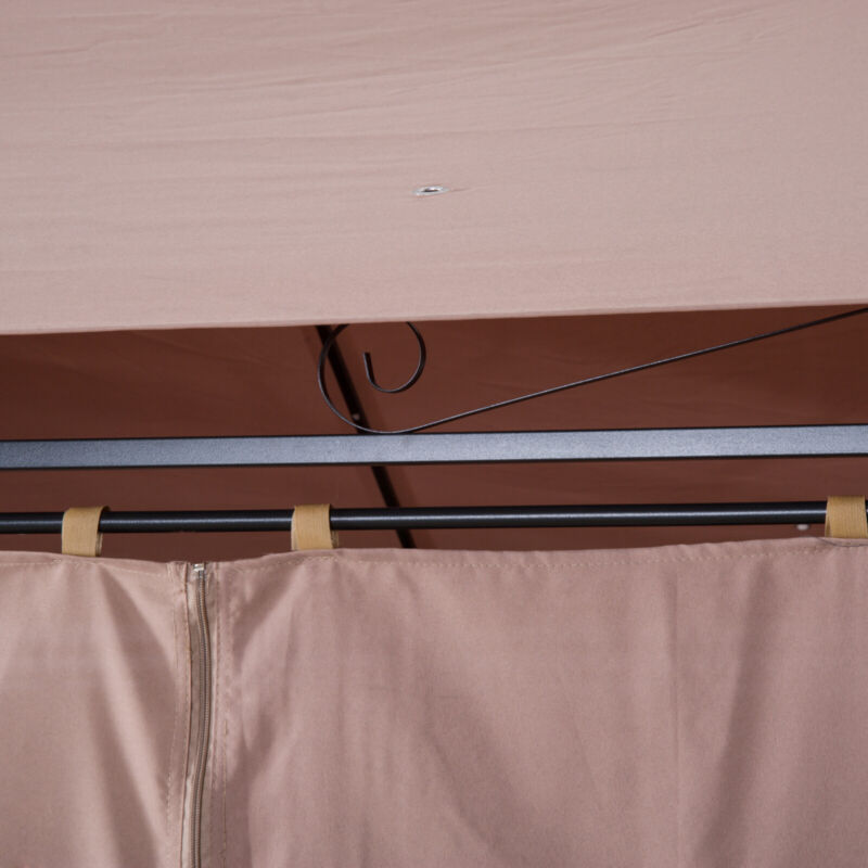Large 2 Tier Metal Gazebo Patio Party Tent Shade