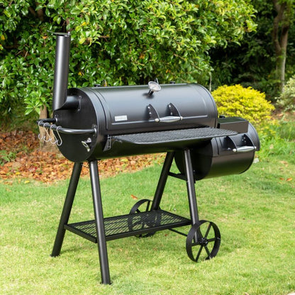 Big Steel BBQ Smoker Grill Outdoor Heavy Duty