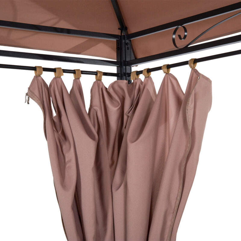 Large 2 Tier Metal Gazebo Patio Party Tent Shade