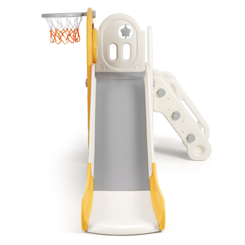 Fun 5-in-1 Kids Play Center with Slide and Hoop