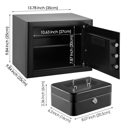 Secure Electronic Lock Box Digital Keypad Home Safe