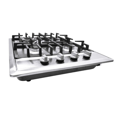 Large 4 Burner Gas Cooktop Stainless Steel Stove Top