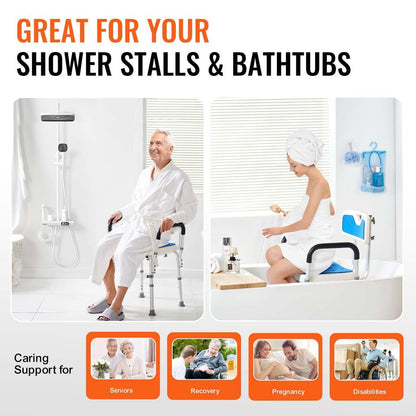 Comfortable Shower Seat – Stable Bath Chair with Grip Feet
