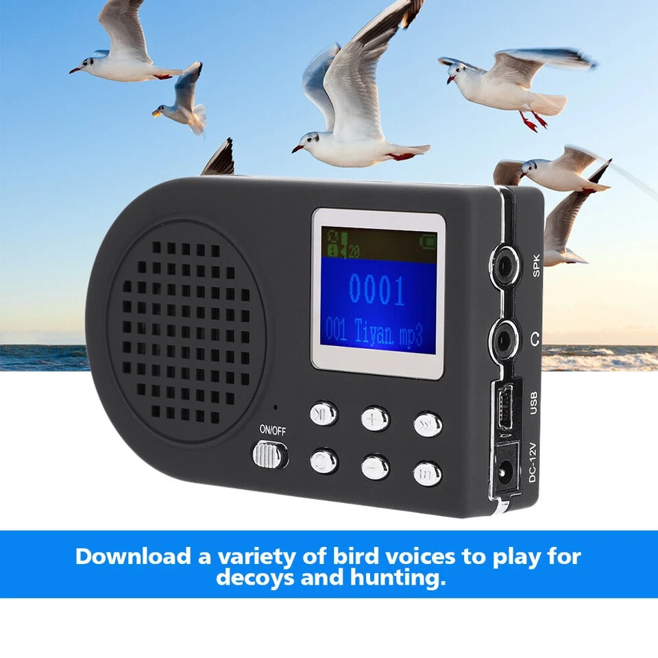 Compact Digital Bird Caller MP3 Player with LCD Screen