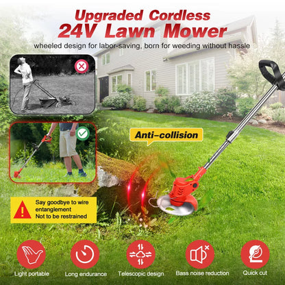 Wireless Lawn Edger Grass Trimmer Tool