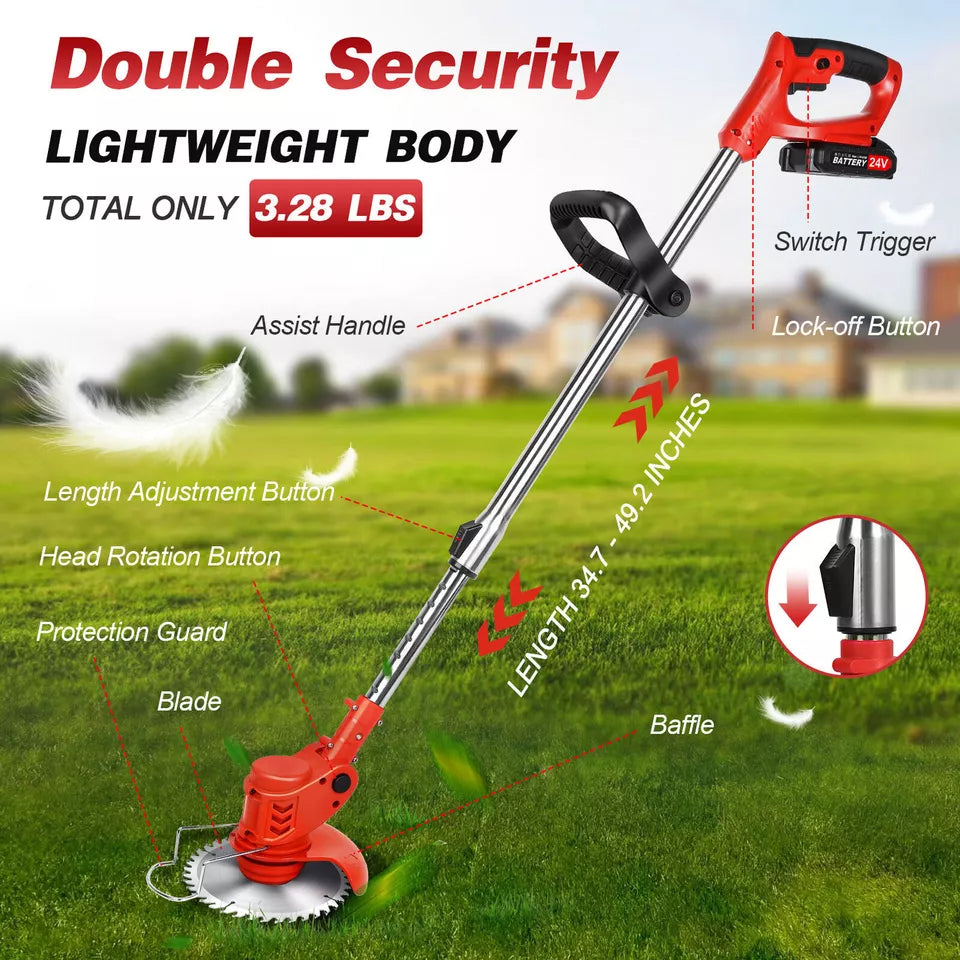 Wireless Lawn Edger Grass Trimmer Tool